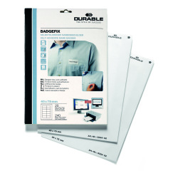 Badges adhésifs tissus BADGEFIX 40x75 mm - 240 pièces