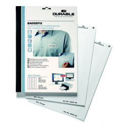 Badge BADGEFIX, autocollant, 40 x 75 mm