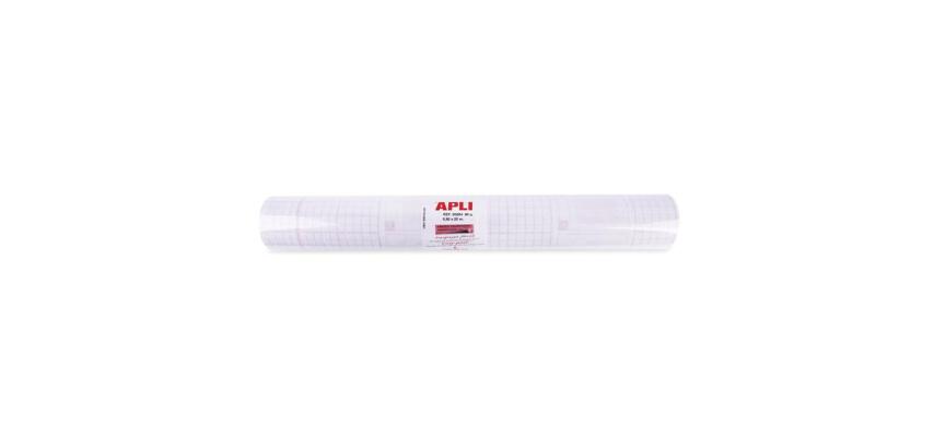 Rouleau de couvre-livre à adhésif repositionnable - 20x0,50 m - Transparent.