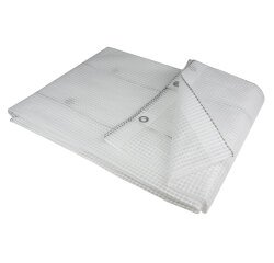 Bâche armée transparente 4 x 5 m – 160 g/m² avec œillets