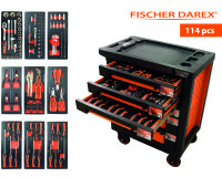 Servante équipée de 114 outils avec 9 modules