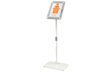 Marco publicitario A4 con pie y con cerradura Nobo Premium Plus