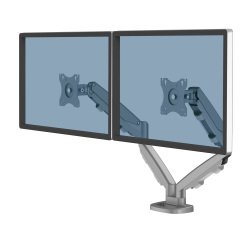 Brazo para monitor doble Eppa™ Plateado Fellowes