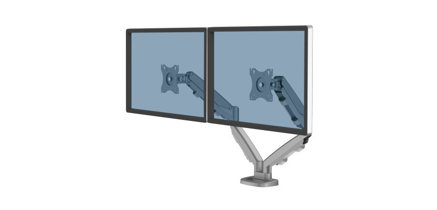 Brazo para monitor doble Eppa™ Plateado Fellowes