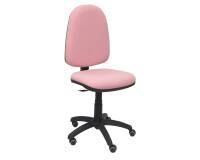 Silla Ayna bali  ruedas de parquet - Rosa
