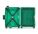 Valise cabine slim 4 doubles roues Color Block Hardside vert