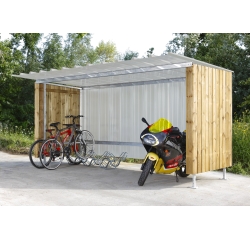 Abri extérieur à vélos-motos
