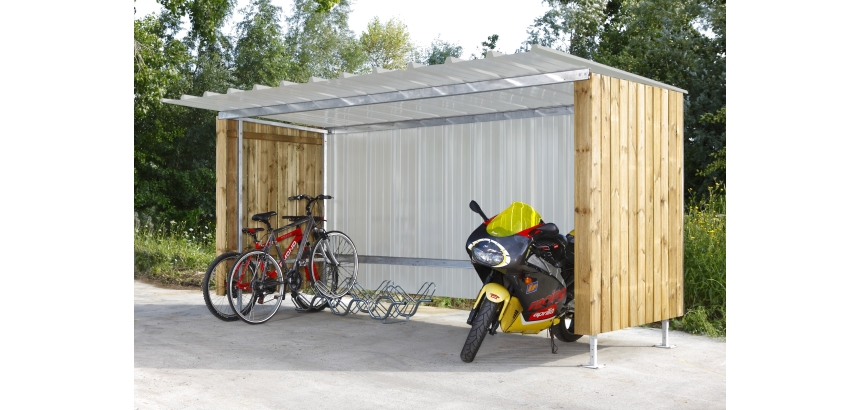 Abri extérieur à vélos-motos