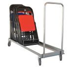 Chariot porte-chaises pliables et empilables 150 kg roue non tachante