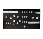 Lot de 28 crochets  pour panneau perforé	