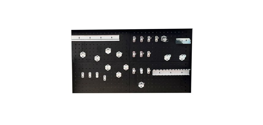 Lot de 28 crochets  pour panneau perforé	