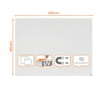 Pizarra magnética sin marco Nobo Infinity 1200x900mm