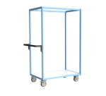 Servante multi-niveaux plateau bois 250 kg 1000 x 600 mm roue TPE