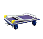Prestar® Chariot pliable avec frein plateau tôle antidérapant 300 kg 920 x 610 mm