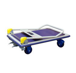 Prestar® Chariot pliable avec frein plateau tôle antidérapant 300 kg 920 x 610 mm