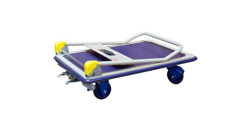 Prestar® Chariot pliable avec frein plateau tôle antidérapant 300 kg 920 x 610 mm