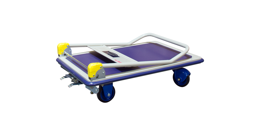 Prestar® Chariot pliable avec frein plateau tôle antidérapant 300 kg 920 x 610 mm