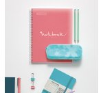 Notebook Emotions, Couverture souple, A4, quadrillage 5x5 mm, 80 feuilles de 1 couleur, Miquelrius, Rose.
