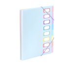 Trieur extensible 8 compartiments A4 - VIQUEL RAINBOW PASTEL - Bleu