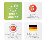 Destructora de documentos HSM Pure 220, nivel de seguridad 4, corte en partículas, 7 hojas
