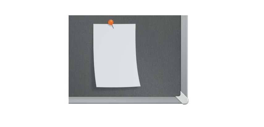 Tablero de anuncios de fieltro Nobo Impression Pro de 1200x900 mm