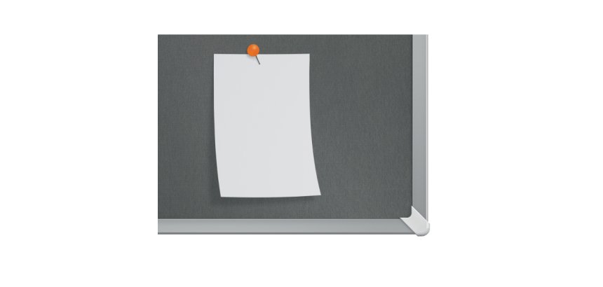 Tablero de anuncios de fieltro Nobo Impression Pro de 1200x900 mm