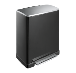 Poubelle à pédale E-Cube 50L - Noir