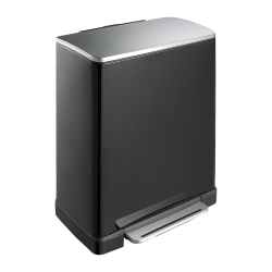 Poubelle à pédale E-Cube 50L - Noir