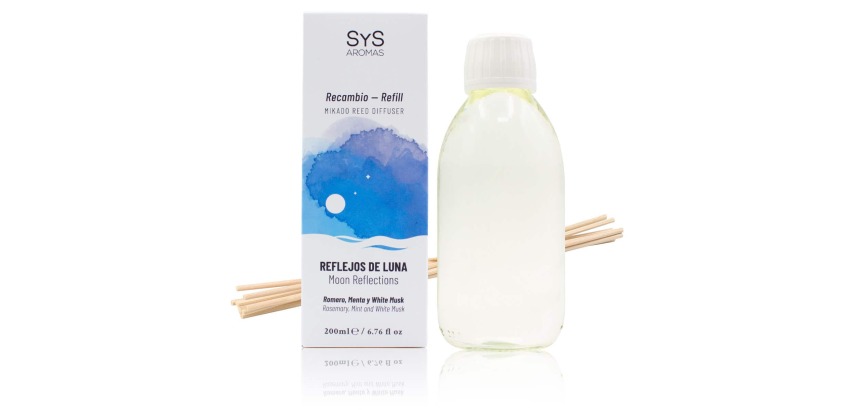 Recambio Mikado Reflejos de Luna 200 ml + Palos Experience SYS