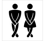 Toilet signalisation male female