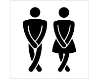 Toiletaanduiding man vrouw
