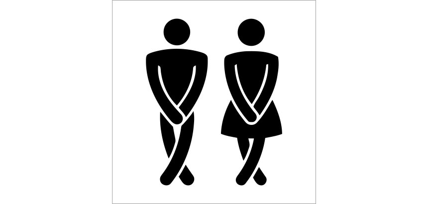 Toilet signalisation male female