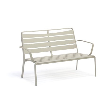 Banc d'extérieur DIVE - structure aluminium gris