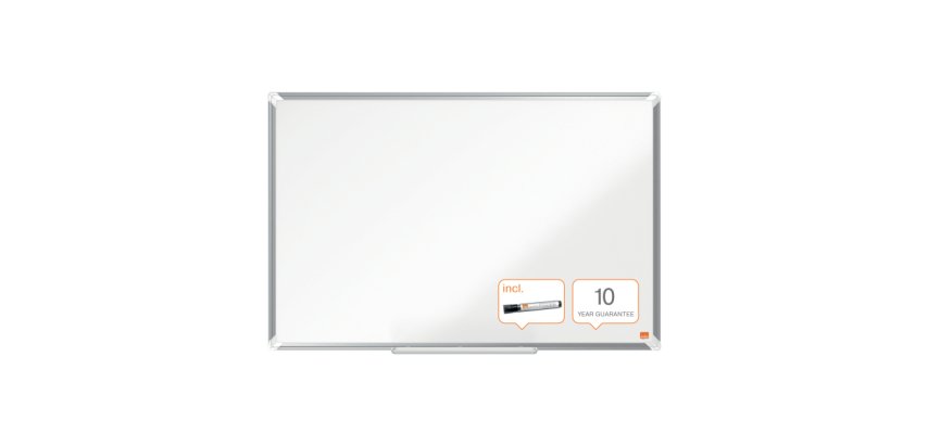 Pizarra NOBO Premium Plus melamina 900x600mm, blanco
