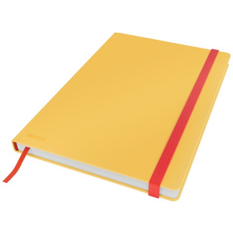 Cuaderno Leitz Cosy Touch cuadriculado con tapa dura - Cuadrícula pautada - Amarillo