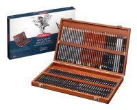 Caja de madera de 72 lápices Derwent para sketching