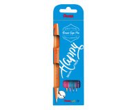 Rotulador Pentel Touch punta de pincel - Estuche 4 surtido