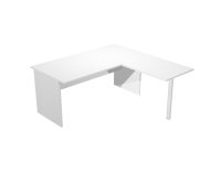 Mesa oficina Presto ArtExport pata panel 160 ala lateral - Blanco