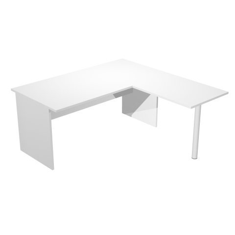 Mesa oficina Presto ArtExport pata panel 160 ala lateral - Blanco