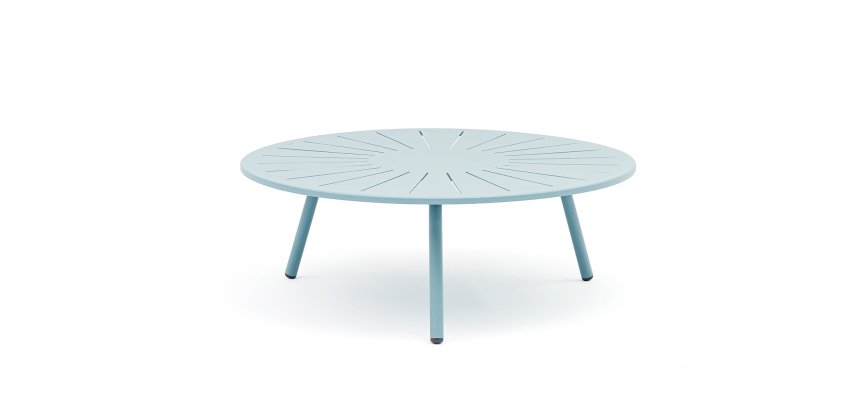 Table basse d’extérieur ronde OUDON, en aluminium