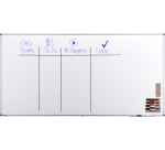 Tableau blanc laqué PREMIUM 100x200cm - Legamaster