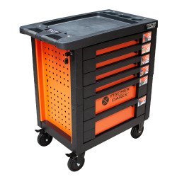 Servante équipée de 82 outils avec 3 modules