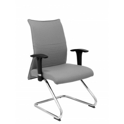 Sillón Albacete confidente patín tapizado - Gris