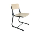 Chaise école luge Fabiano hêtre - Taille T4 pour primaire (P1/P2)