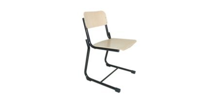 Chaise école luge Fabiano hêtre - Taille T4 pour primaire (P1/P2)