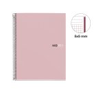 Notebook The Original, Couverture rigide, A4, quadrillage 5x5 mm, 80 feuilles de 1 couleur, Miquelrius, Sable.
