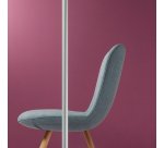 Mampara móvil separadora de espacios Ten Limit transparente con ruedas - Anch 100 cm x Alt 150 cm