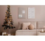 Pizarra Planning Earth mensual magnetica enmarcada en madera maciza 585X385