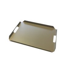 Plateau de service aluminium L - Taupe