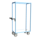 Servante multi-niveaux plateau tôle galvanisée 500 kg 850 x 500 mm roue TPE